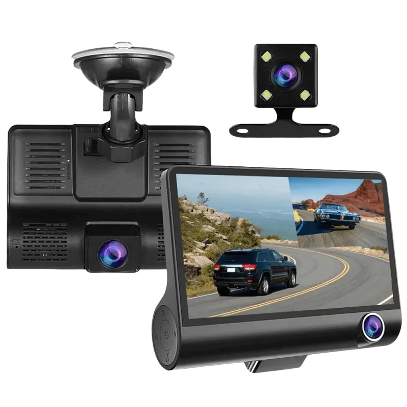 Cameră auto cu ecran, cameră pentru interior și cameră de marșarier